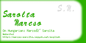 sarolta marcso business card
